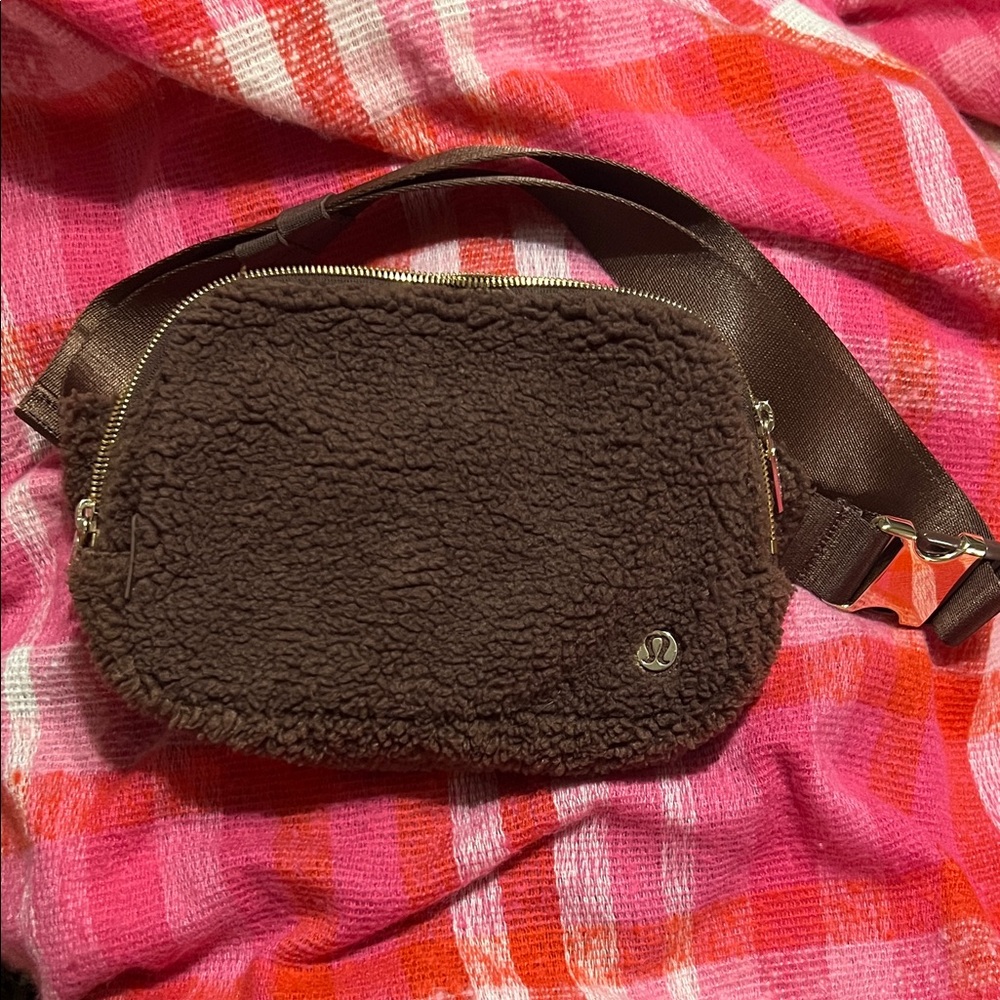 lululemon Chocolate Sherpa Belt Bag